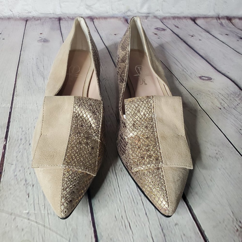 Jennifer Tattanelli Women's Flats Shoes in Printed Snake Leather